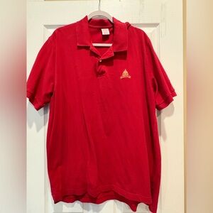 CONGRESSIONAL CC Brooks Brothers Red Polo with Gold Embroidered Club Logo